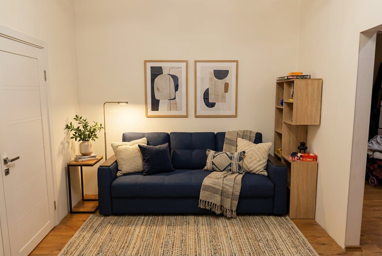 Готовый интерьер с мебелью